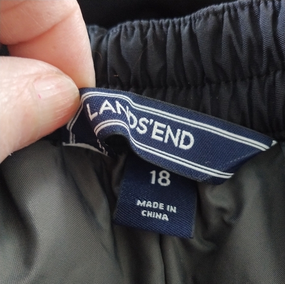 Lands' End Black Unisex Snowboard Ski Pants Grow-A- Longs 18 - Picture 6 of 12